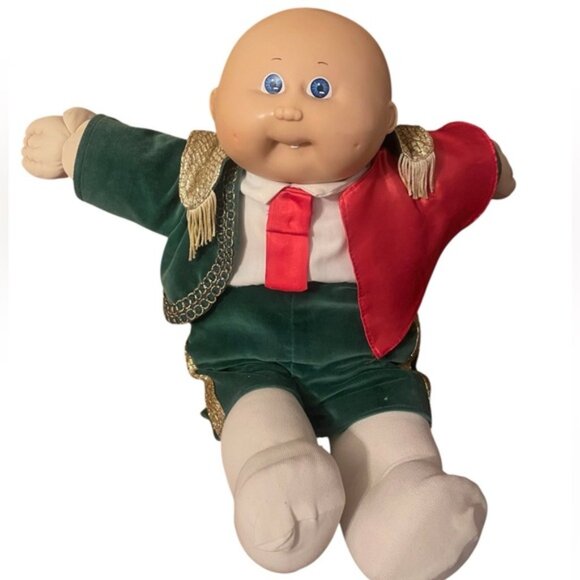 Cabbage Patch Kid 1985 Spain Matador Vintage CPK Bald One Tooth Doll - Picture 1 of 9